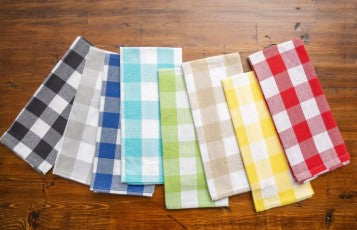 Personalized Country Check Kitchen Towel