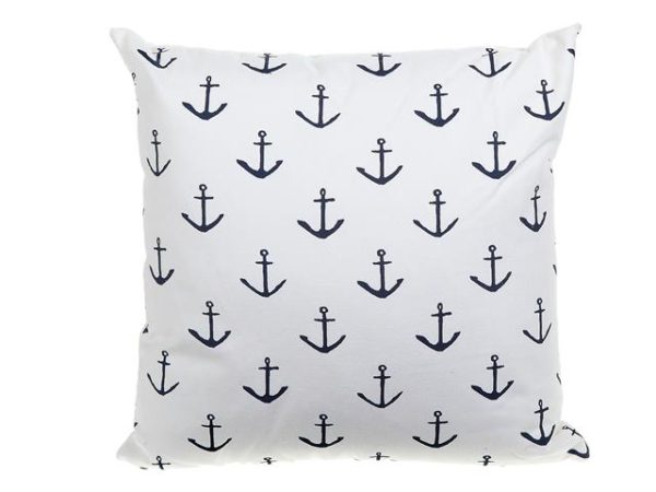 OUTDOOR WATERPROOF CUSHION (NAVY ANCHOR)