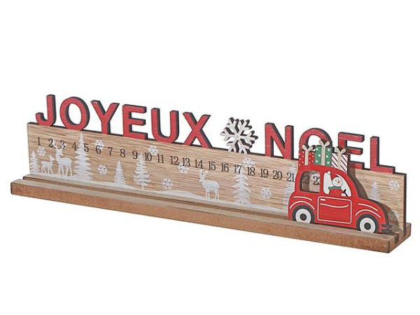 WOODEN DAYS UNTIL CHRISTMAS CALENDER