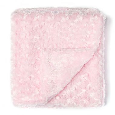 Pink Curly Plush Baby Blanket