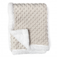 SHERPA BLANKET - GRAY POPCORN TEXTURE