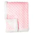 SHERPA BLANKET - PINK POPCORN TEXTURE