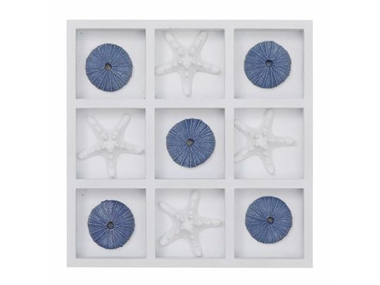 SEASHORE TIC TAC TOE WOOD BOARD