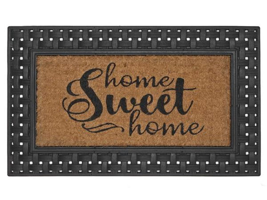 HOME SWEET HOME RUBBER & BRUSH MAT