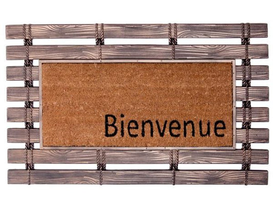 BIENVENUE RUBBER FENCE WITH ROPE MAT